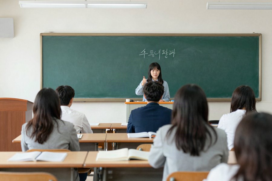 소수정예 수학 수업 장면